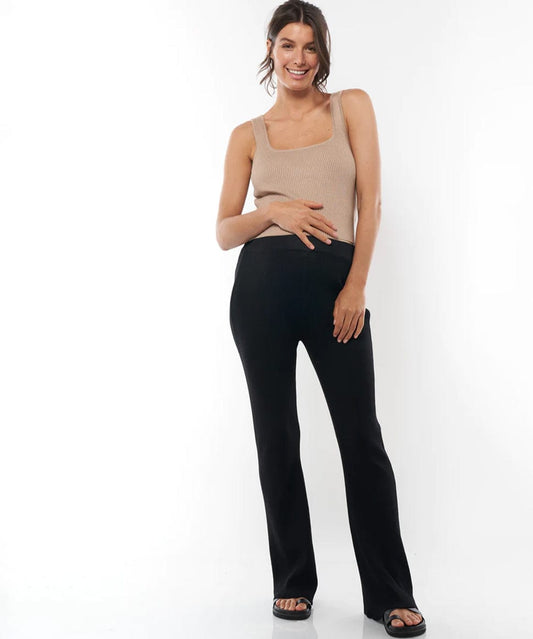 maternity up and over rib pant bae the label