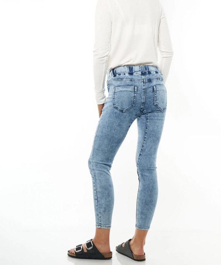 Walk This Way Denim Jogger BAE the label Maternity Preggi Central Maternity Shop