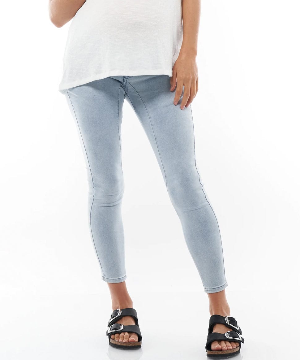 Walk This Way Denim Jogger BAE the label Maternity Preggi Central Maternity Shop