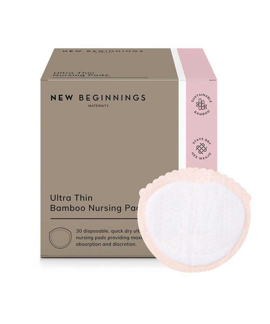 Disposable Ultra Thin Bamboo Nursing Pads New Beginnings Other 9314889620145 Preggi Central Maternity Shop
