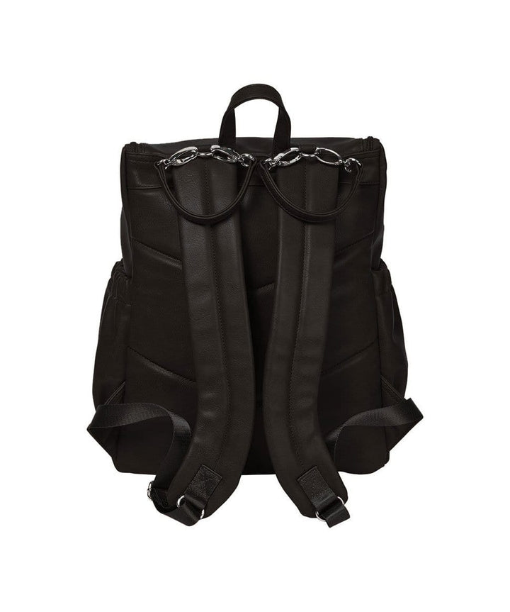 Signature Nappy Backpack - Black Vegan Leather