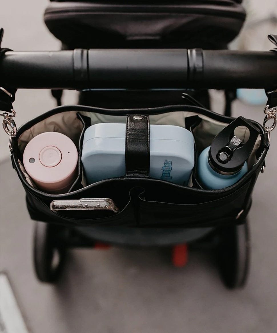 Faux Leather Stroller Organiser/Pram Caddy OiOi Other 9328046008158 Preggi Central Maternity Shop
