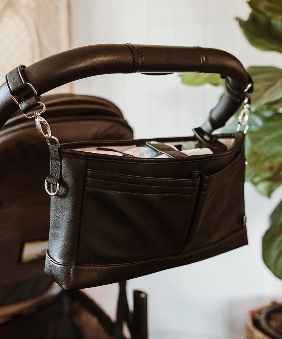 Faux Leather Stroller Organiser/Pram Caddy OiOi Other 9328046008158 Preggi Central Maternity Shop