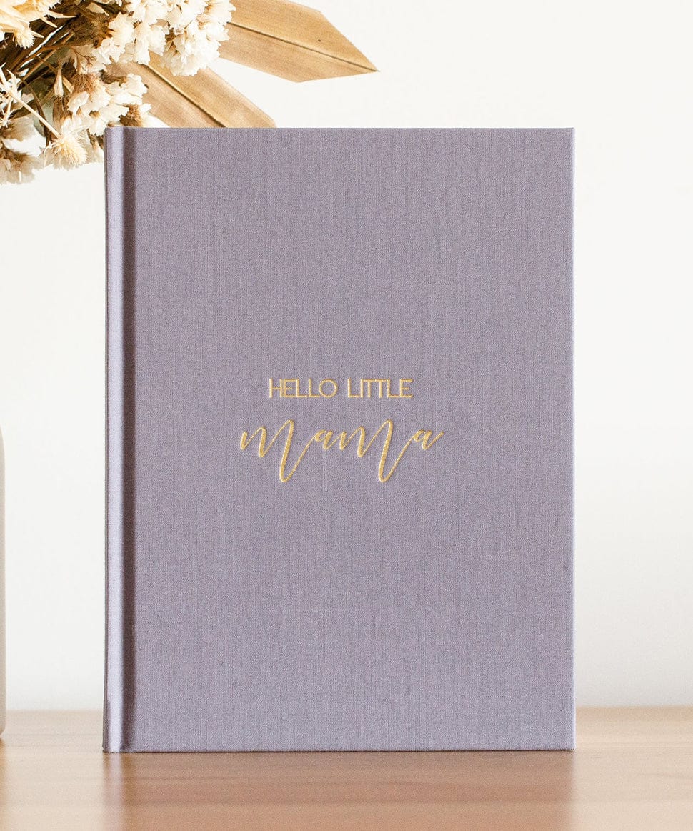 Hello Little Mama - Pregnancy Journal in Grey Blossom and Pear Other 0000004076 Preggi Central Maternity Shop