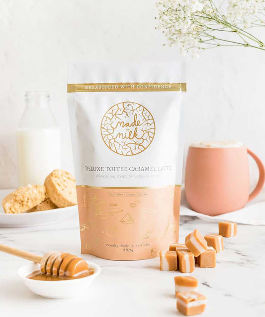 Deluxe Lactation Toffee Caramel Latte Made to Milk Tea and Bikkies 0000002249 Preggi Central Maternity Shop